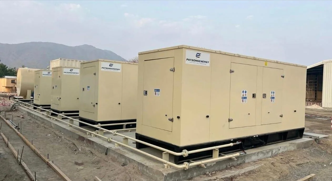 Patsons Energy generator packages documented at an installation