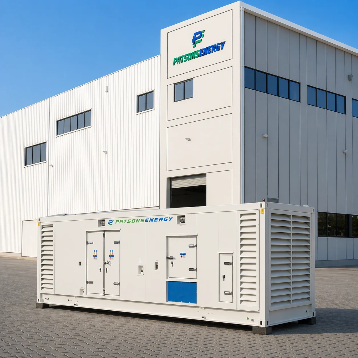 Patsons Energy facility and exterior signage at Phase 5-2, Dubai Industrial City